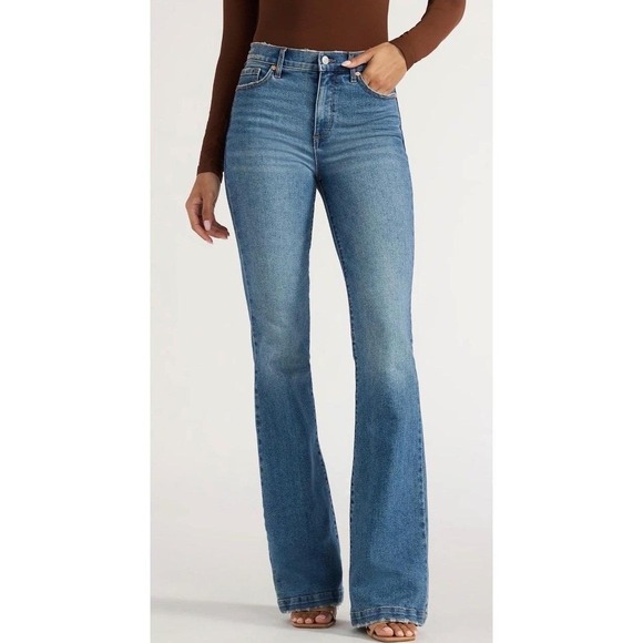 sofia by sofia vergara Denim - Sofia by Sofia Vergara Melisa Flare High Rise Jeans Light Wash Sz 20 Inseam 32